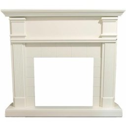 Cadre de cheminée blanc crème cm 102,2x114x28,2 MPC cornice camino caldera bianco - Bianco Crema