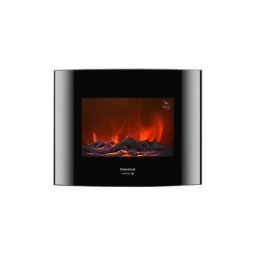 Alpatec - Cheminée électrique 2000W 2 positions de chaleur, 5 intensités de flamme, télécommande