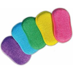 Lot de 5 Éponges Double Faces Réutilisables - Lavables en Machine - Anti Rayure et Multi-Surfaces