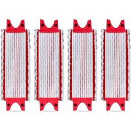 Lot de 4 Replacement Microfibre Pad pour Vileda EasyWring Ultramax/ 1-2 Spray Tampons de Microfibre