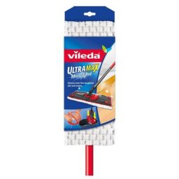 Balai à franges UltraMax, microfibre, rouge/blanc, 7 x 14 x 105 cm, 7 x 14 x 105 cm. - Vileda