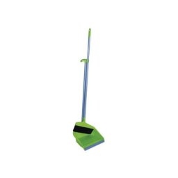 Set Pelle & Balayette Verticale en Plastique Vert ou Bleu - Vert - MSV