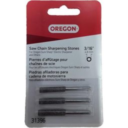 Lot de 3 pierres à aiguiser non filetées pour tronçonneuse 3/16 Oregon 31396