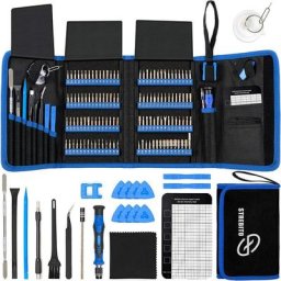 Tournevis de précision électronique 142 pièces avec kit d'outils de réparation magnétique 120 bits