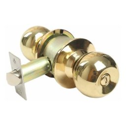 Serrure à bille en acier inoxydable or salle de bains à serrure ronde intérieure Entraxe de 60 mm