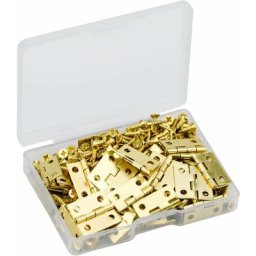60pcs Charniere Miniature Mini Charnières Laiton Mini Charnières pour Miniature Petites Charnières