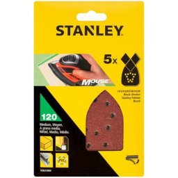5 abrasifs corindons qualité supérieure Mouse grain 120 STA31009-XJ - Stanley