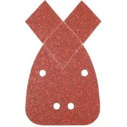 Hook & loop detail sander sheets & 2 tips 140MM 10 2 x 40, 2 x 60, 2 x 80, 2 x 120, 2 x 240 grit