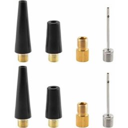 Dolaso - 8pcs Aiguille Gonflage Ballon Adaptateur De Pompe à Pneu Kit d'Adaptateur De Pompe à Buse
