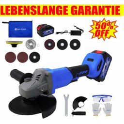 Meuleuse d'angle de batterie de 125mm 21v meuleuse de coupe avec batterie lithium - ion
