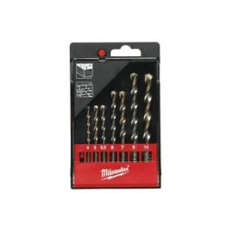 Set de 7 forets béton din 8039 Milwaukee 4/5/6/7/8/9/10 mm - 4932480158