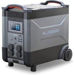 R4000 Centrale électrique portable, générateur solaire 3600 Wh Batterie LiFePO4 avec sortie ac 4000