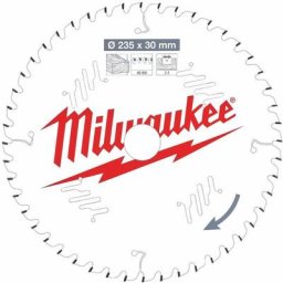 Lame de scie circulaire Milwaukee Bois - ø 235 x 30 x 2.4 x 48 dents atb - 4932471307