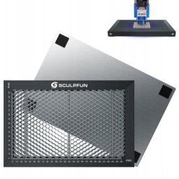 Sculpfun Graveur laser Table de travail en nid d'abeille Plate-forme en acier pour machine laser à