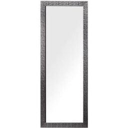 Beliani - Miroir Mural de Forme Rectangulaire 130 x 50 cmavec Cadre en Matière Synthétique Argenté