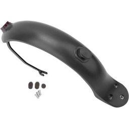 Support de garde-boue arrière avec feu arrière et crochet pour scooter électrique Xiaomi M365 (noir)