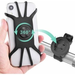 2 Pcs Support Téléphone Vélo [Rotation à 360 °], Base Amovible Adaptée Garmin GPS, Universel