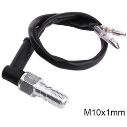 Interrupteur de feu stop hydraulique universel pour moto avec rondelles (M10x1)
