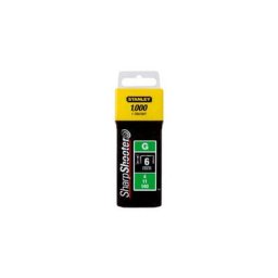 Stanley - Boîte 1000 agrafes 6mm 1/4 type g 4/11/140 - 1-TRA704T