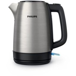 Philips Daily Collection Bouilloire, Métal, couvercle à ressort, voyant, 1,7 l