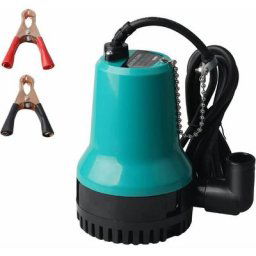 Pompe à Eau Pompe Vide Cave dc 12V 50W 4200L/H Pompe Immergée pour Puit Pompe Vide Piscine Pompe