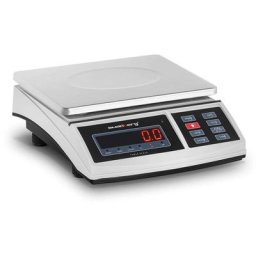 Balance de Cuisine Électronique Lettres Ecran LED Numérique Précision 15kg ±0,5g - Argent, Rouge