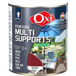 Top 3 Multi Supports oxi peinture muti supports mat Rouge Vin (ral 3005) 2.5 litres - Rouge Vin