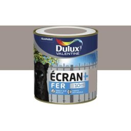 Dulux Valentine - Peinture Écran + Fer Terre Cendrée Finition : Brillant 0,5 l - Terre Cendrée