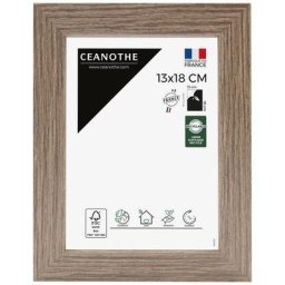 Cadre Photo Bois Marron 13x18 cm et 18x13 cm – Convient au A6 et Carte Postale – Cadre en Bois