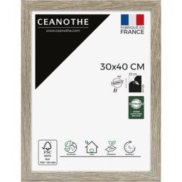Cadre Photo Bois Taupe 30x40 cm et 40x30 cm – Convient au A4 – Cadre en Bois Taupe fsc - Fabriqué
