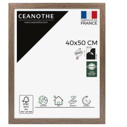 Cadre Photo Bois Marron 40x50 cm et 50x40 cm – Convient au A3 – Cadre en Bois Marron fsc - Fabriqué