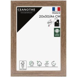 Cadre Photo Bois Marron 20x30 cm et 30x20 cm – Convient au A4 – Cadre en Bois Marron fsc - Fabriqué