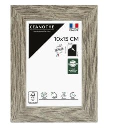 Cadre Photo Bois Taupe 10x15 cm et 15x10 cm – Convient au A6 et Carte Postale – Cadre en Bois Taupe