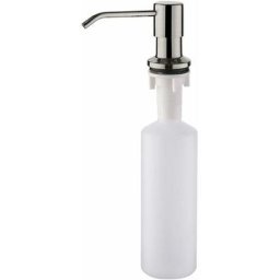 Distributeur de Savon pour évier de Cuisine, Diffuseur Pompe Liquide, Nickel brossé, Acier, Taille