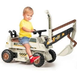 6V Excavatrice Electrique Enfants avec Pelle & Siège Rotatif, Pelleteuse Enfants avec Lumières led,