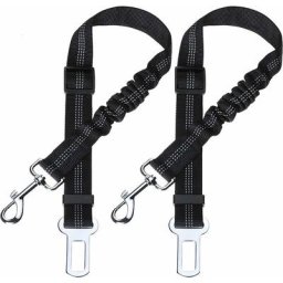 Accessoires de voiture pour chien Lot de 2 Voiture Ceinture de Securite pour Chien, avec Absorption