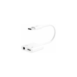 XO - adaptateur usb-c mâle vers usb-c femelle et mini jack - supporte la charge qc ordinaire et 5v