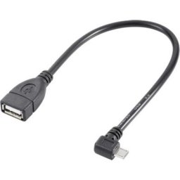Renkforce - Câble usb usb 2.0 USB-Micro-B mâle, usb-a femelle 0.10 m noir avec fonction otg,