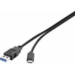 Renkforce - Câble usb usb 3.2 Gen1 (usb 3.0) usb-a mâle, usb-c® mâle 0.30 m noir contacts dorés