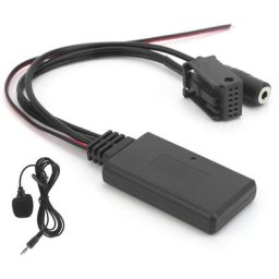 Adaptateur audio Bluetooth 5.0 aux Kit mains libres avec microphone 8 broches pour Ford 5000/6000
