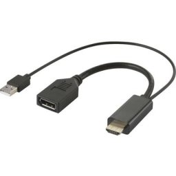 Renkforce - RF-4777274 hdmi Convertisseur [1x hdmi mâle, usb 2.0 type a mâle - 1x DisplayPort