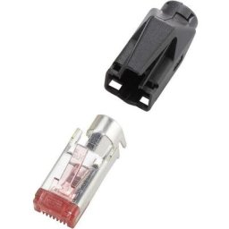 Connectique RJ45 TM21 cat 6, blindé Renkforce H9561.4-10 RJ45 mâle, droit Pôle: 8P8C noir 10 pc(s)