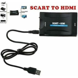 Adaptateur Péritel vers HDMI Convertisseur Audio Vidéo Haut de Gamme 1080P Câble USB pour TV DVD