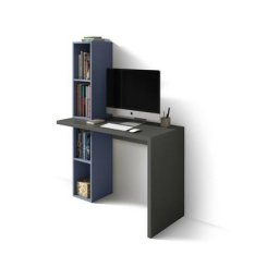 Bureau, collection nelle, avec étagère inférieure et supérieure en mélamine.