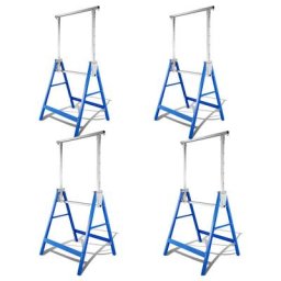 4x échafaudage chevalet chevalet chevalet pliant chevalet chevalet outil banc réglable en hauteur