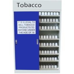 Vitrine Armoire Métallique pour Rangement Cigarettes, Tabac, Ecig pour TabacShop, Night Shop,