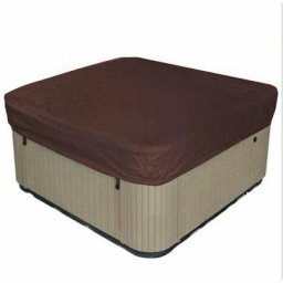 Déstockage Bache d'extérieur pour Spa Housse de Bain à Remous Carrée Etanche Couverture de Spa en