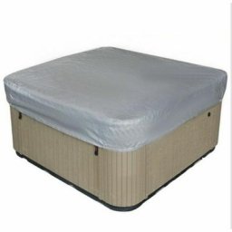 Déstockage Bache d'extérieur pour Spa Housse de Bain à Remous Carrée Etanche Couverture de Spa en