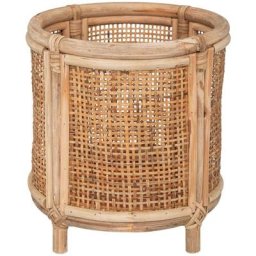 Pot sur pied Lour - rotin - H28 cm Atmosphera créateur d'intérieur - Beige