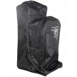 Taille universelle, noir 9100: Sac d'équitation pour bottes avec support de casquette